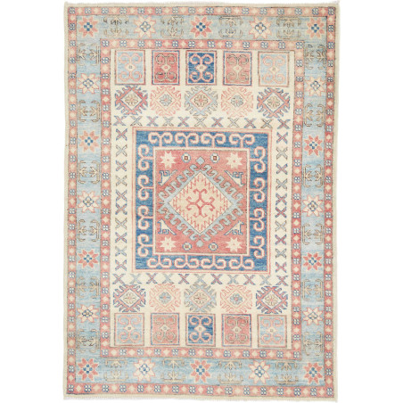 Tappeto Originale Kazak Afghanistan 105x151 Blu