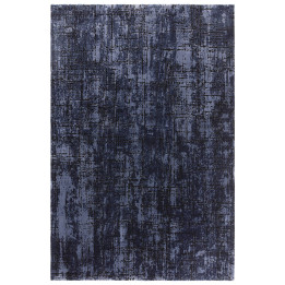Tappeto Kuza astratto blu scuro e blu azzurro 12