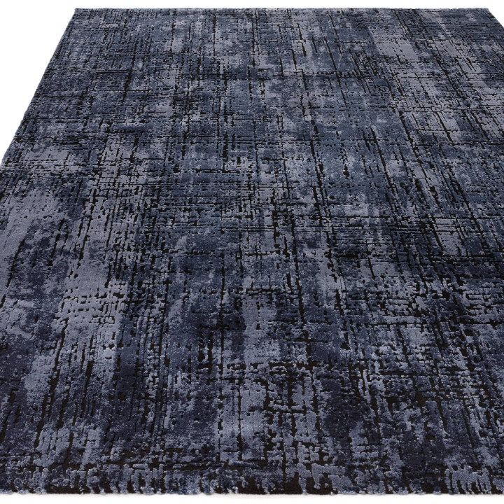 Rug Kuza abstract dark blue sky blue 160x230 cm