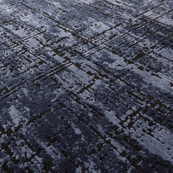 Rug Kuza abstract dark blue sky blue 160x230 cm