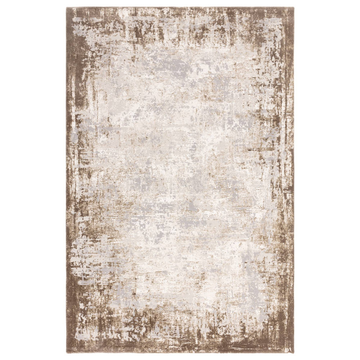 Rug Kuza abstract beige taupe ivory 80x150 cm