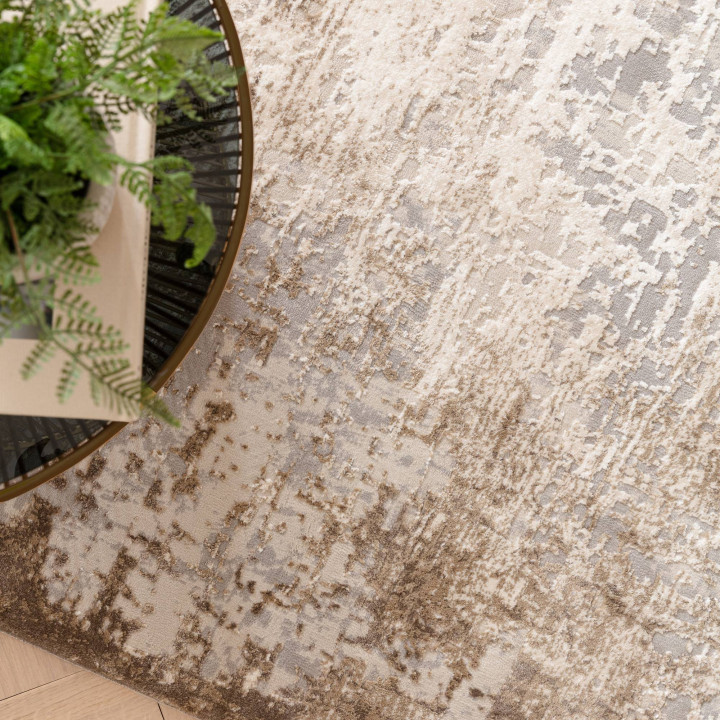 Rug Kuza abstract beige taupe ivory 120x170 cm