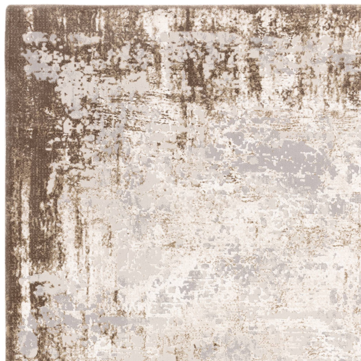 Tappeto Kuza astratto beige e tortora 120x170 cm