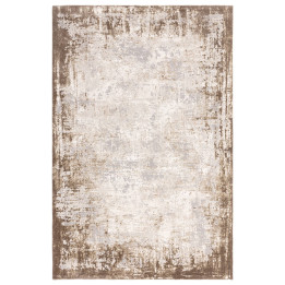 Tappeto Kuza astratto beige e tortora 200x290 cm