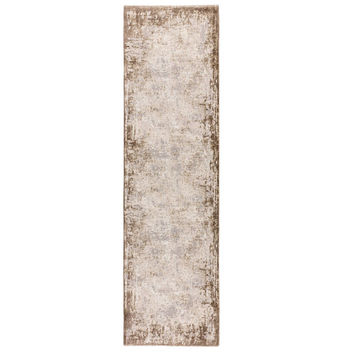Tappeto Kuza astratto beige e tortora 200x290 cm