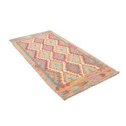 Kilim 100x196 Cm Kilim Afghanistan Hand-carded Wool warp: