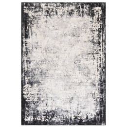 Rug Kuza abstract light grey dark grey black whi