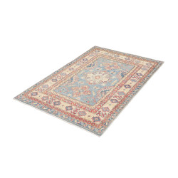Tappeto Originale Kazak Afghanistan 101x149 Blu