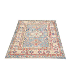 Tappeto Originale Kazak Afghanistan 101x149 Blu
