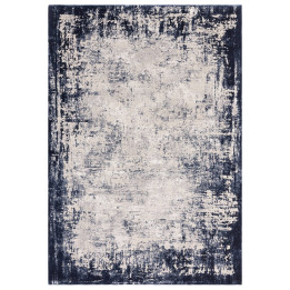 Rug Kuza abstract dark blue white light grey 120