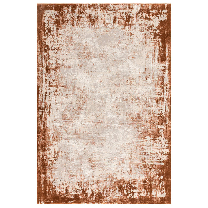 Rug Kuza abstract copper beige light grey 240x34