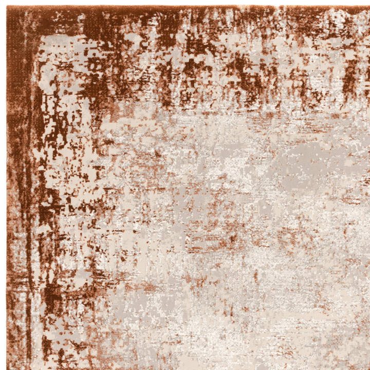 Rug Kuza abstract copper beige light grey 240x34