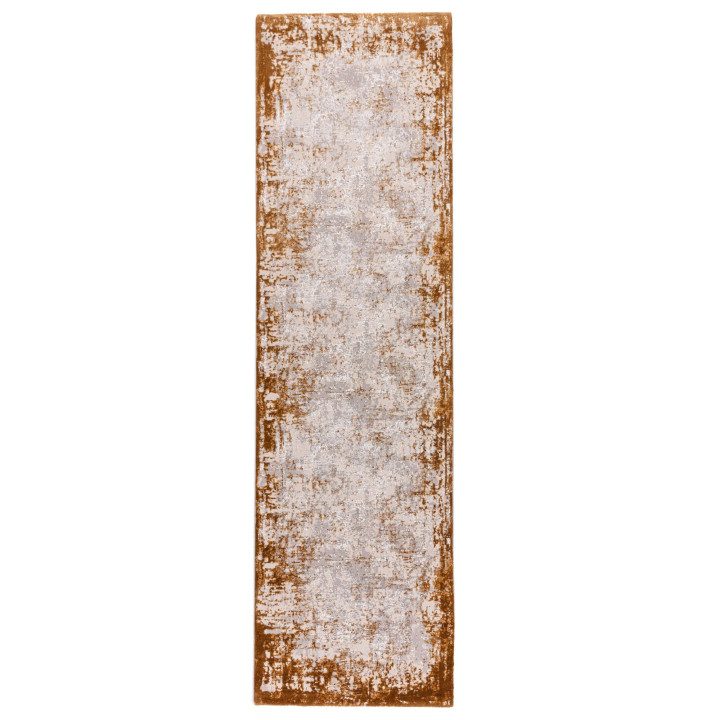 Tappeto Kuza astratto rame e beige 240x340 cm