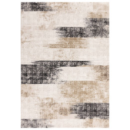 Tappeto Kuza astratto beige e grigio scuro 120x1