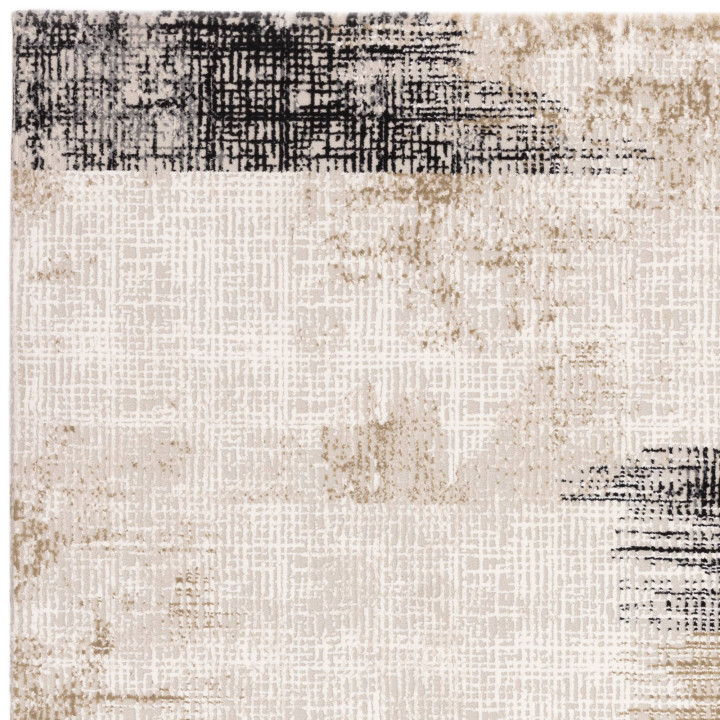Tappeto Kuza astratto beige e grigio scuro 120x1