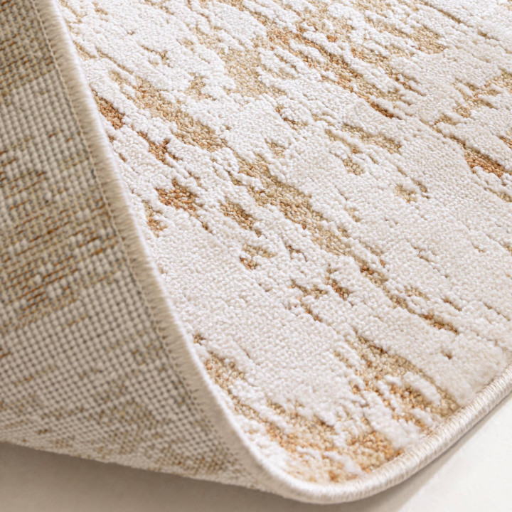 Tappeto Anders astratto beige e marrone chiaro 1