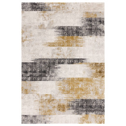 Rug Kuza abstract yellow grey beige 120x170 cm
