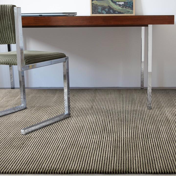 Rug Kuza geometric olive green beige 160x230 cm