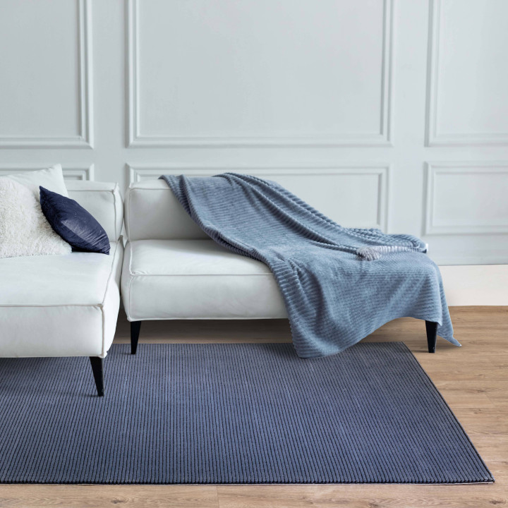 Tappeto Kuza geometrico blu 200x290 cm
