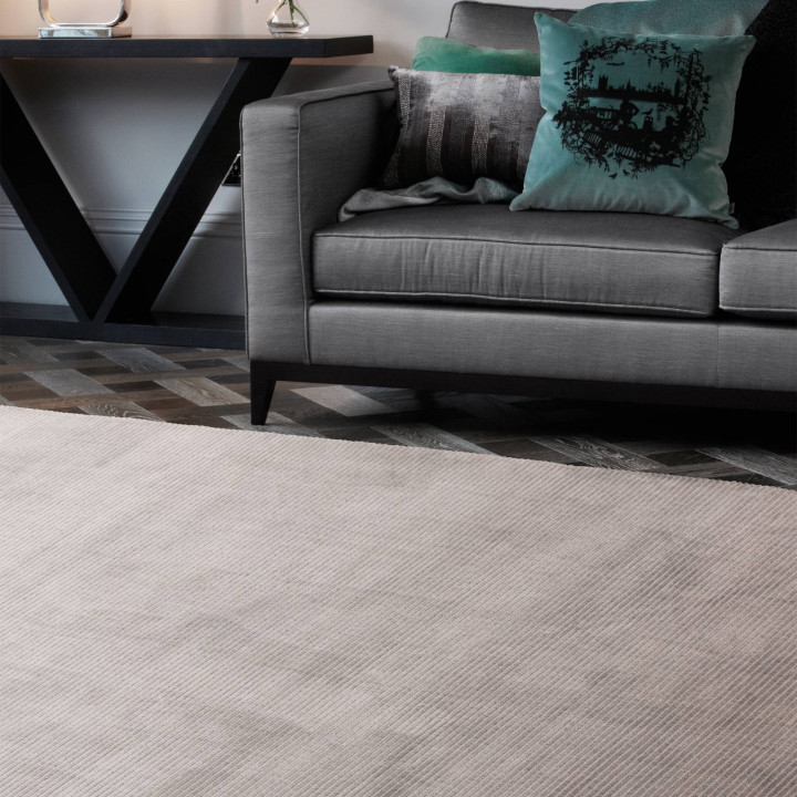 Rug Kuza geometric light grey 80x150 cm