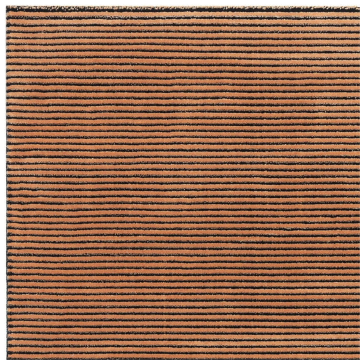 Tappeto Kuza geometrico rame e mattone 80x150 cm