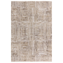 Rug Kuza geometric beige ivory light brown 120x1