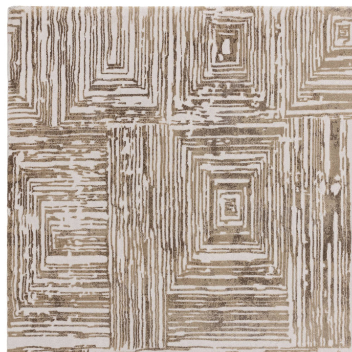 Rug Kuza geometric beige ivory light brown 120x1