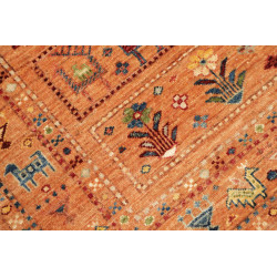Hand Made Rug Rubin Pakistan 100x134 Terracotta