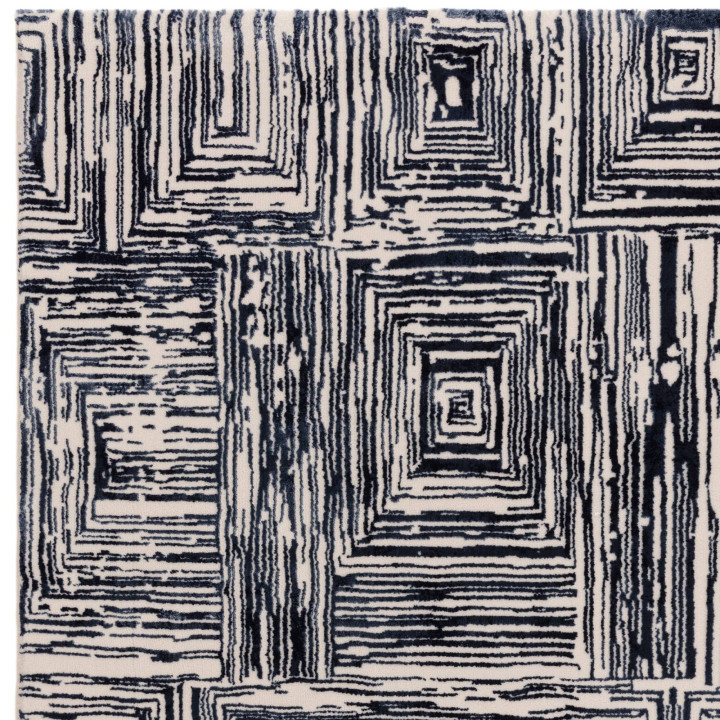 Rug Kuza geometric blue beige 200x290 cm