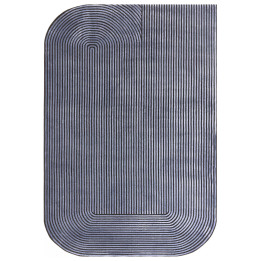 Rug Kuza geometric light blue dark blue 80x150 c