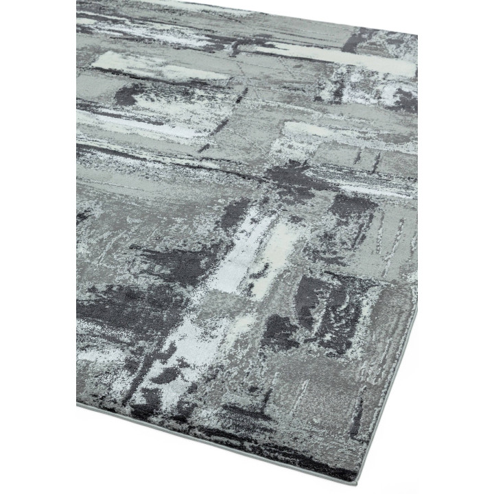 Rug Orion abstract grey light grey dark grey whi