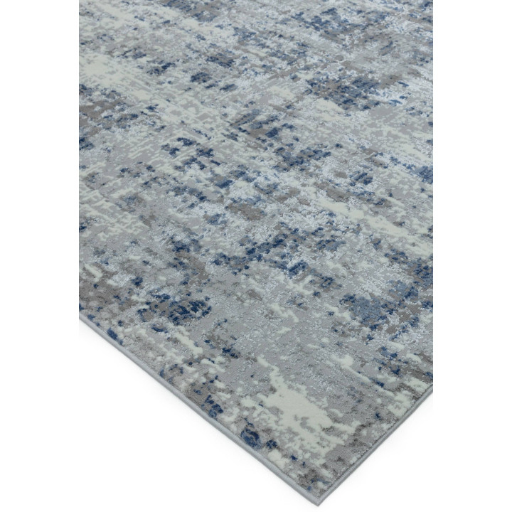 Rug Orion abstract blue grey white 160x230 cm