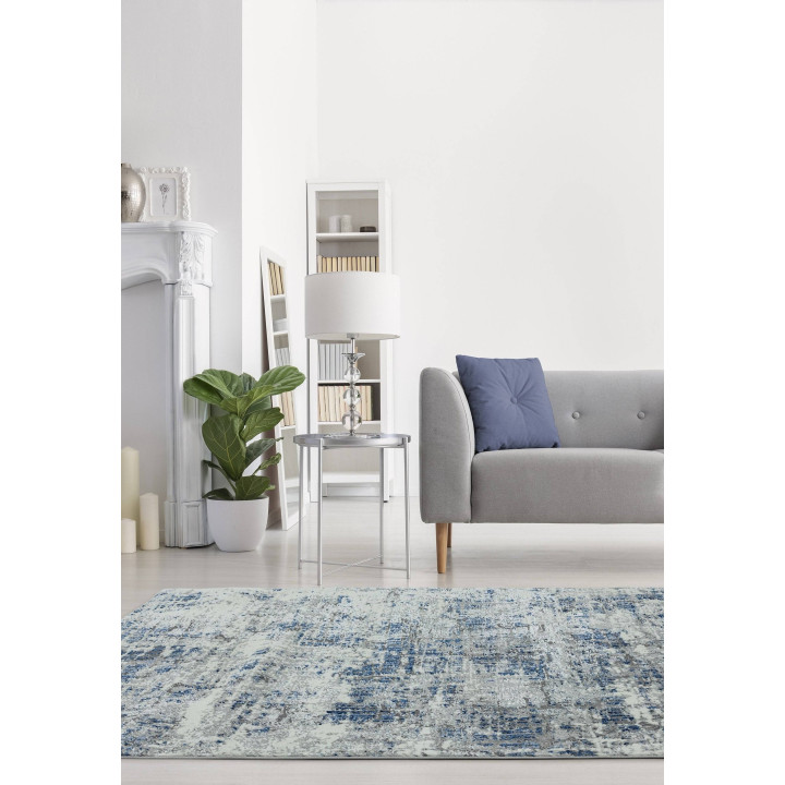 Rug Orion abstract grey blue white 240x340 cm