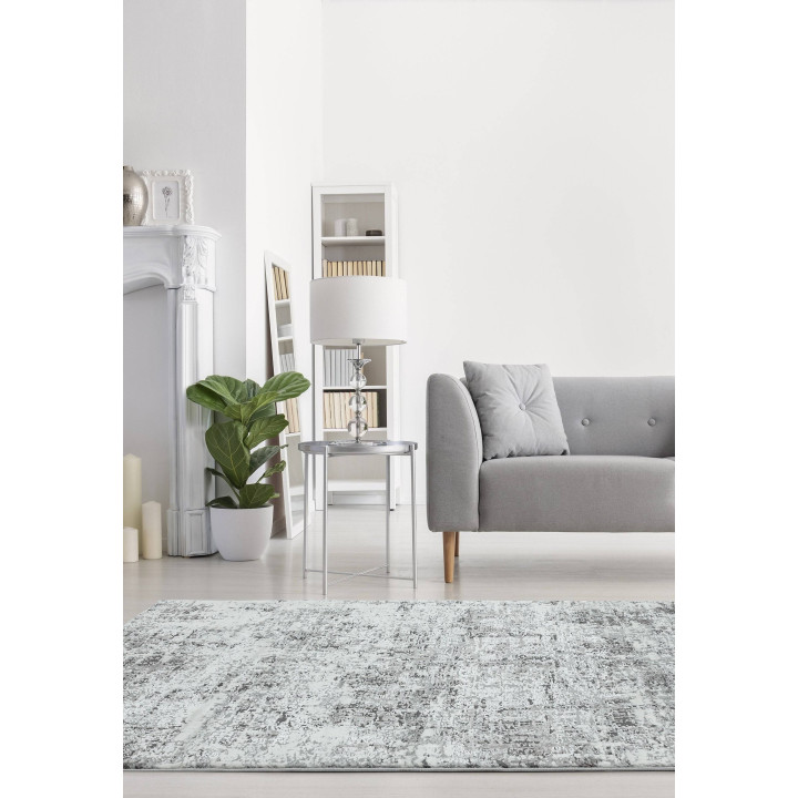 Tappeto Orion astratto viola e argento 240x340 c
