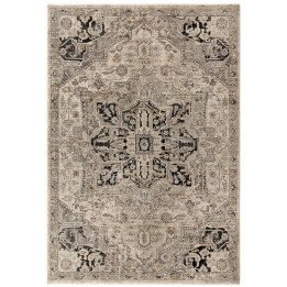 Rug Sovereign floral with medallion grey beige b
