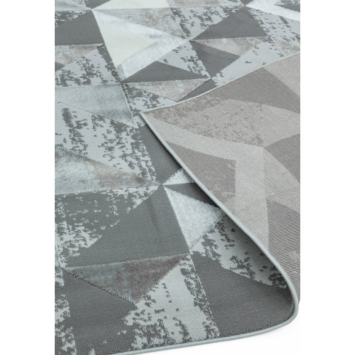 Rug Orion geometric grey silver white 200x290 cm