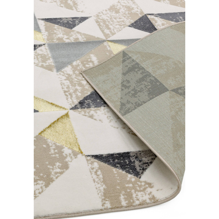 Rug Orion geometric grey beige anthracite gold 1