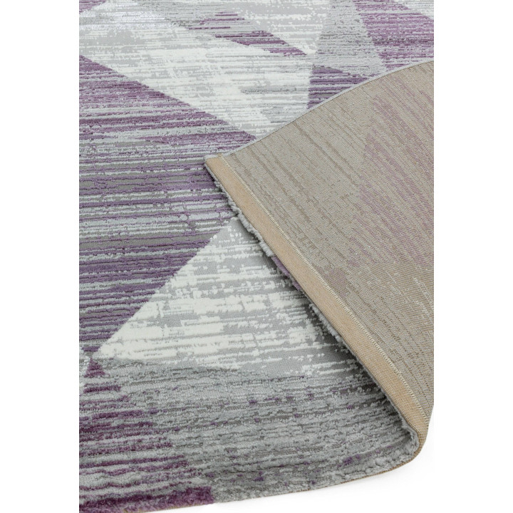 Tappeto Orion geometrico viola e grigio 120x170