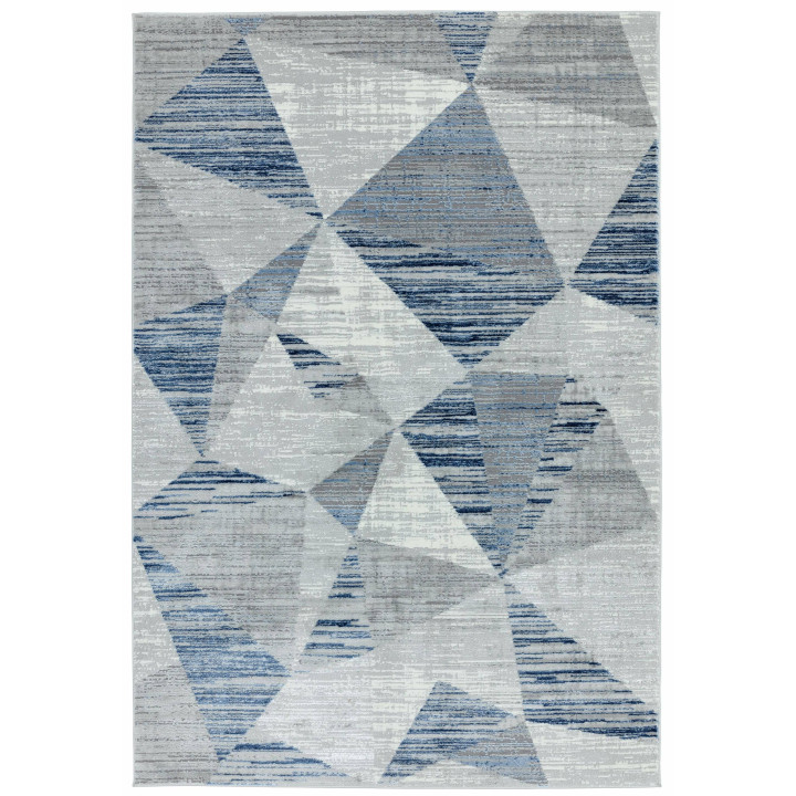 Rug Orion geometric blue light grey off-white 80