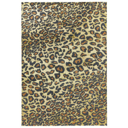 Rug Quantum abstract gold brown black 200x290 cm
