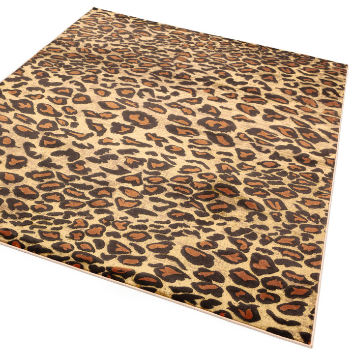 Tappeto Quantum astratto oro e marrone 200x290 c