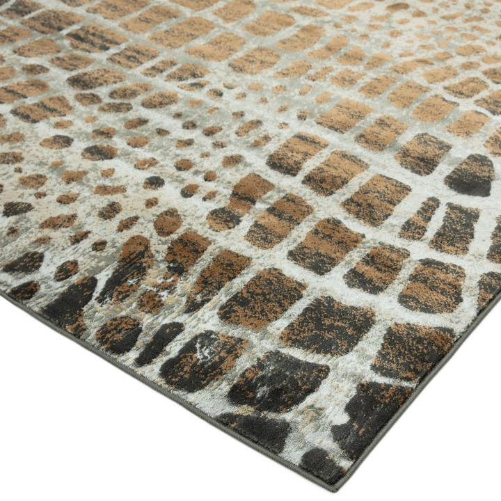 Rug Quantum abstract brown grey beige black 80x1