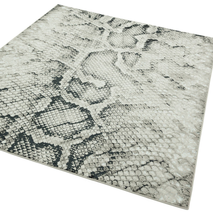 Rug Quantum figurative grey beige black 80x150 c