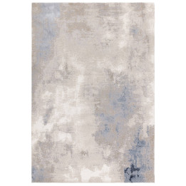 Tappeto Stellar astratto blu chiaro e beige 80x1