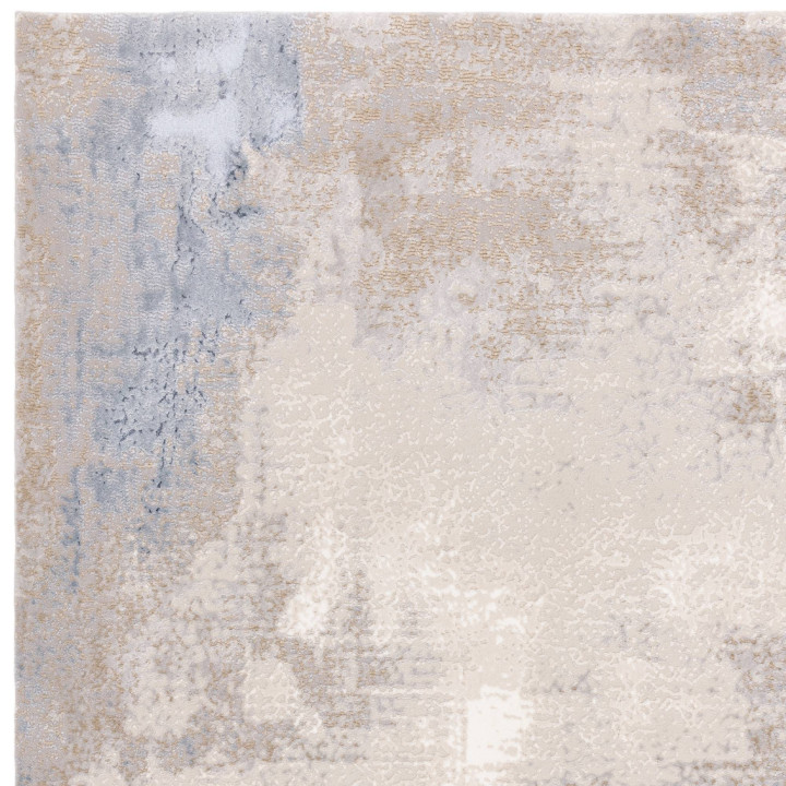 Tappeto Stellar astratto blu chiaro e beige 80x1