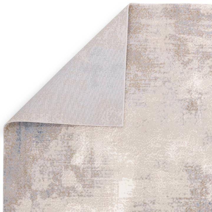 Tappeto Stellar astratto blu chiaro e beige 80x1