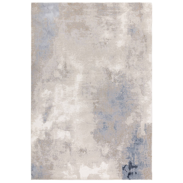 Tappeto Stellar astratto beige e bianco 120x170