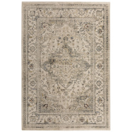 Tappeto Sovereign medaglione floreale beige e gr