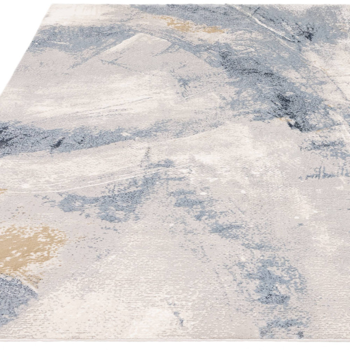 Rug Stellar abstract blue grey beige 80x150 cm
