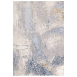 Rug Stellar abstract blue light blue grey beige
